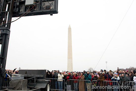 Crowd near the Washington Monument