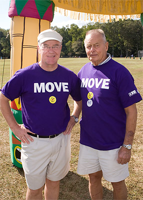 Joe Flanagan (WVEC Channel 13 News anchor) and Rudy Boesch (Survivor, season 1)