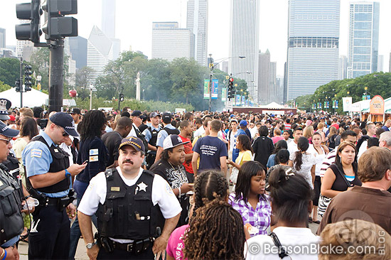 Tight security at The Taste of Chicago