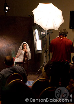 Stephen Dey demonstrating bridal portraits